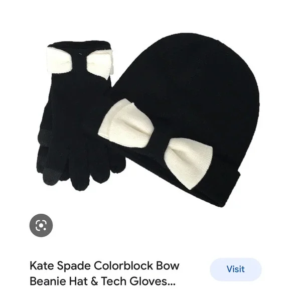 kate spade | Accessories | Kate Spade Hat And Glove Set Nib 